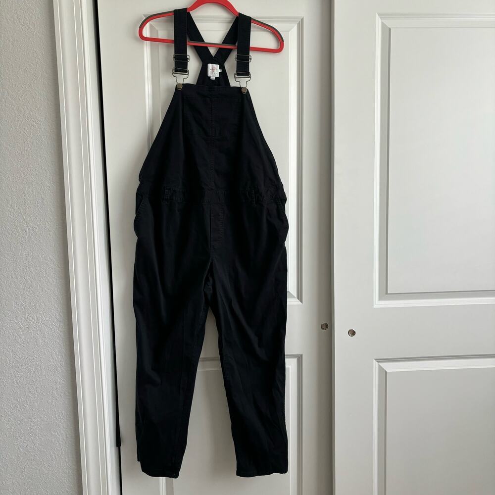 The Nines by Hatch Navy Blue Maternity Overalls Sz 16